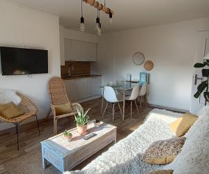 Photo Appartement avec une chambre avec un lit en 160 à Amneville -Cas-